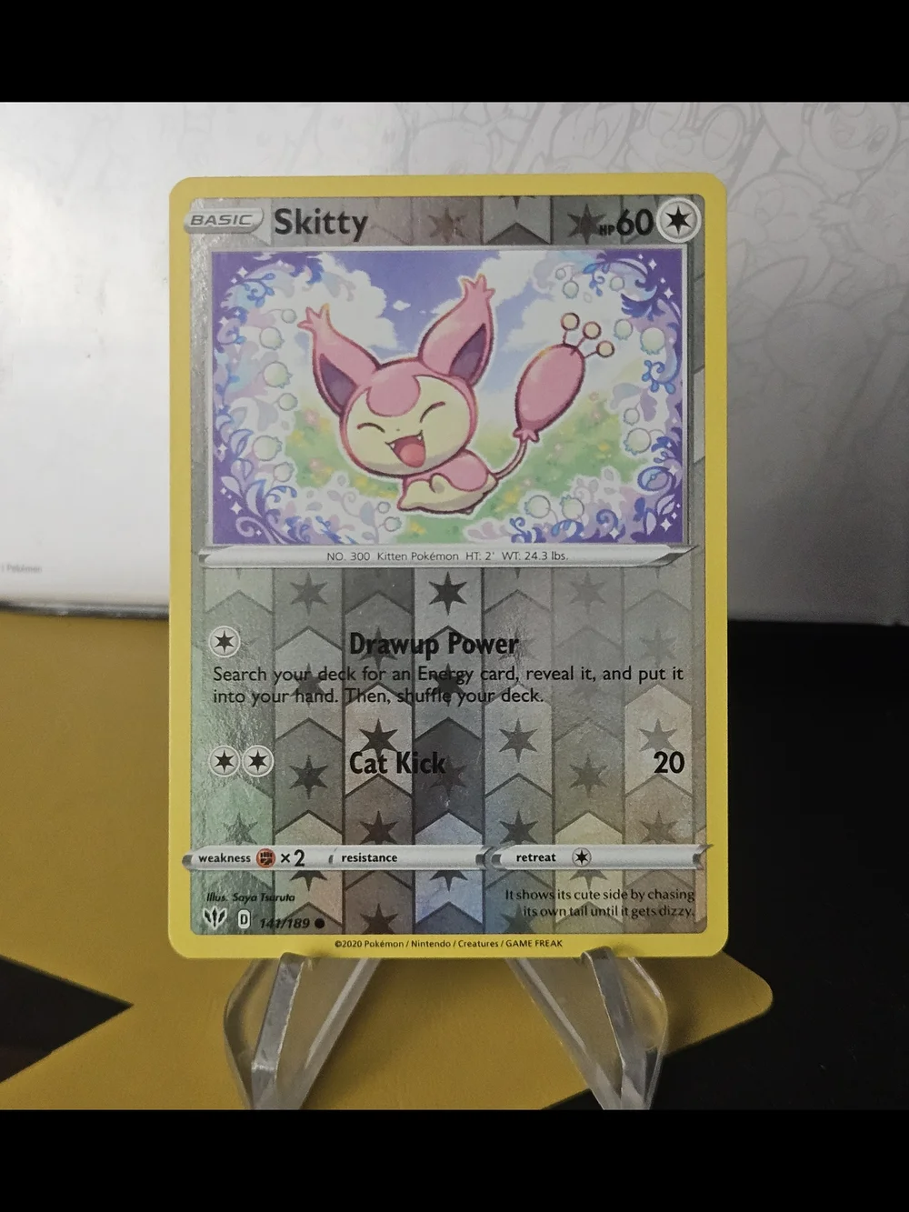 Skitty 141/189 Pokemon TCG Reverse Holo Rare